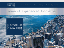 Tablet Screenshot of costellolawfirm.com
